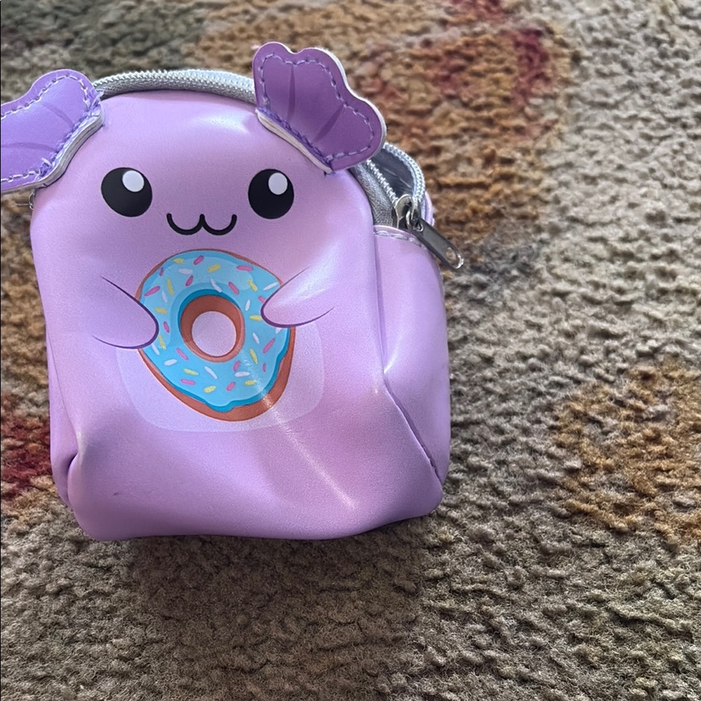 Purple Kawaii Character Bags Compact Accessories